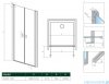 Radaway Nes Black Dwd I drzwi wnękowe 90cm czarny mat/szkło przejrzyste 10027090-54-01